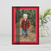 赤い枠のクリスマスカード シーズンカード (スタンド正面)