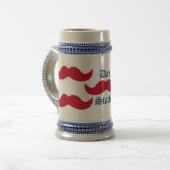 赤い柄 ビールジョッキ (正面左)