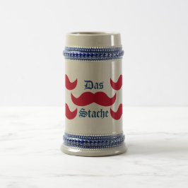 赤い柄 ビールジョッキ