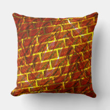 赤い染め、グレーズ、金色の格子またはレンガの効果