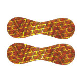 赤い染め、グレーズ、金色の格子またはレンガの効果 野球ボール (パネル)