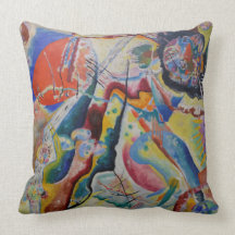 赤い染絵画みがあるワッシリー・カンディンスキー