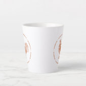 赤い根素朴屋 カフェラテマグ (正面)