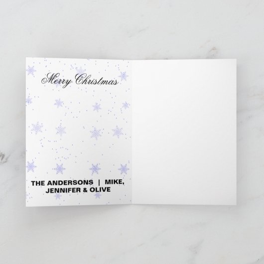 赤い格子のバッファローラブラドールレトリバーの犬のクリスマス シーズンカード (内部)