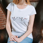 赤い格子柄のママ最高のマTシャツ Tシャツ