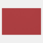 赤い格子模様のクリスマスプレゼント ラッピングペーパーシート (正面2)