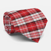 赤い格子模様のネックタイ ネクタイ (ロール)
