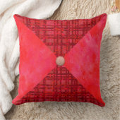 赤い格子縞とチェック装飾用クッション クッション (ブランケット)