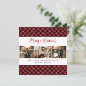赤い格子縞とメリークリ結婚したスマス シーズンカード (スタンド正面)