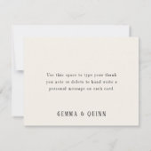 赤い格子縞のザリガニパーティーお礼カード サンキューカード (裏面)