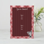 赤い格子縞のハープ 招待状 (スタンド正面)