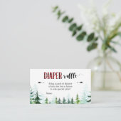 赤い格子縞のランバージャック – おむつレッフルカード エンクロージャーカード (スタンド正面)