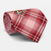 赤い格子縞のロブスター ネクタイ (ロール)