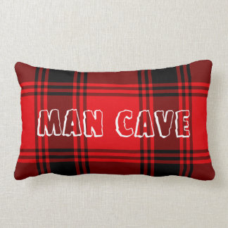 赤い格子縞の人の洞窟のLumbarの装飾用クッション ランバークッション