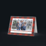 赤い格子縞の休日の写真カード シーズンカード<br><div class="desc">写真撮影の© Loren Kerns: 創造的な公有地によってwww.flickr.com/people/lorenkerns/および: https://creativecommons.org/licenses/by/2.0/</div>