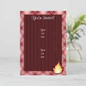 赤い格子縞の炎 招待状 (スタンド正面)