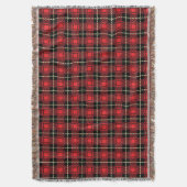 赤い格子縞の背景 スローブランケット (正面縦)