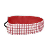 赤い格子縞の非ヘッドバスリップまたは滑ることンド アスレチックヘッドバンド (左)