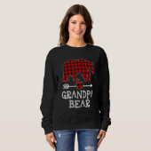 赤い格子縞グランドパベマッチパジャマファミリー2 スウェットシャツ (正面フル)