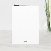 赤い格子縞フランネル記念カード（写真付き） カード (裏面)