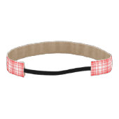 赤い格子縞 アスレチックヘッドバンド (裏面)