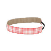 赤い格子縞 アスレチックヘッドバンド (右)