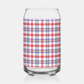 赤い格子縞 ガラス缶 (裏面)