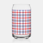 赤い格子縞 ガラス缶 (左)