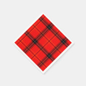 赤い格子縞 スタンダードカクテルナプキン (角)