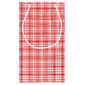 赤い格子縞 スモールペーパーバッグ (裏面)