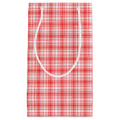 赤い格子縞 スモールペーパーバッグ (正面)