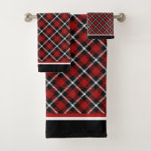 赤い格子縞 バスタオルセット (インサイチュ)