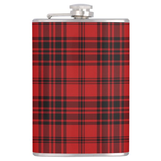 赤い格子縞 フラスク (正面)