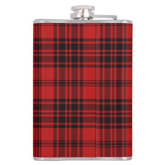 赤い格子縞 フラスク (裏面)