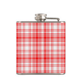 赤い格子縞 フラスク (裏面)