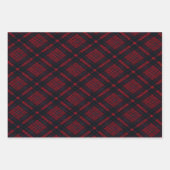 赤い格子縞 ラッピングペーパーシート (正面3)