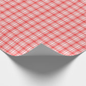赤い格子縞 ラッピングペーパー (角)