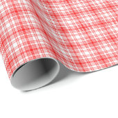 赤い格子縞 ラッピングペーパー (ロールコーナー)