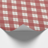 赤い格子縞 ラッピングペーパー (角)