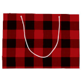 赤い格子縞 ラージペーパーバッグ (裏面)