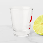 赤い格言とクリスマスライト ショットグラス (左)