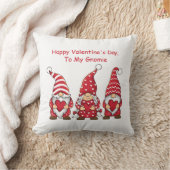 赤い格言とハートパーソナライズされたバレンタインデー クッション (ブランケット)