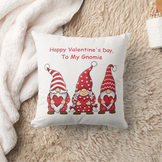 赤い格言とハートパーソナライズされたバレンタインデー クッション (ブランケット)