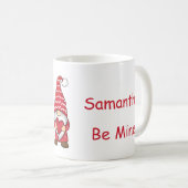 赤い格言とハートパーソナライズされたバレンタインデー コーヒーマグカップ (正面右)