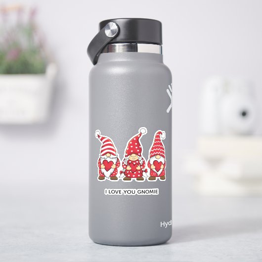 赤い格言とハートパーソナライズされたバレンタインデー シール (HydroFlask)