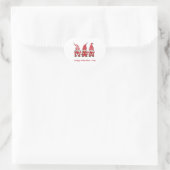 赤い格言とハートパーソナライズされたバレンタインデー ハートシール (バッグ)