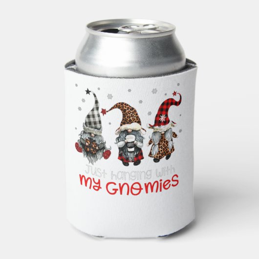 赤い格言の三人はぶら下がった私と一緒だ 缶クーラー (缶正面)