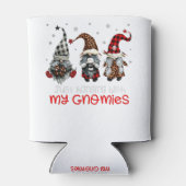 赤い格言の三人はぶら下がった私と一緒だ 缶クーラー (裏面)