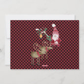 赤い格言の水の色メリーリトルクリスマスパーティー シーズンカード (裏面)