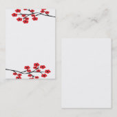 赤い桜の名刺 名刺 (正面/裏面)